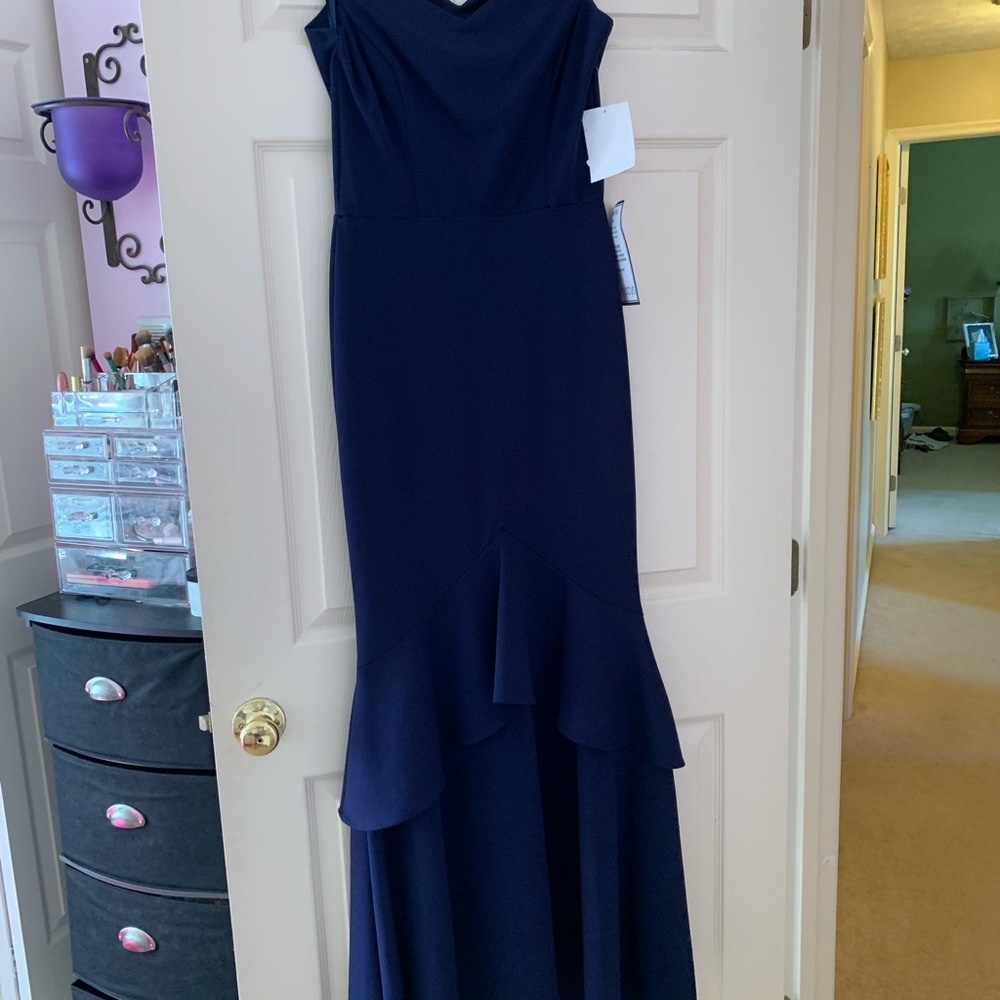 navy blue formal dress
